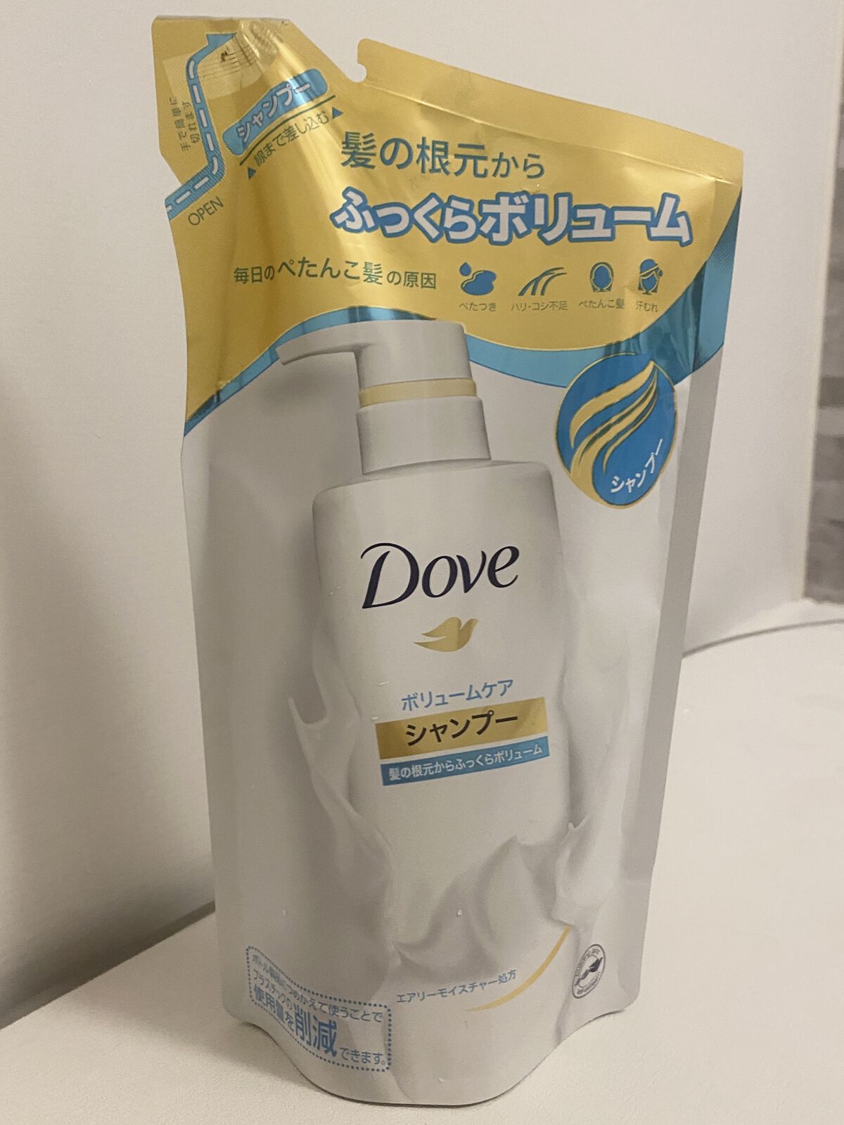 ボリュームケア シャンプー／コンディショナー/ダヴ/シャンプー・コンディショナーを使ったクチコミ（1枚目）