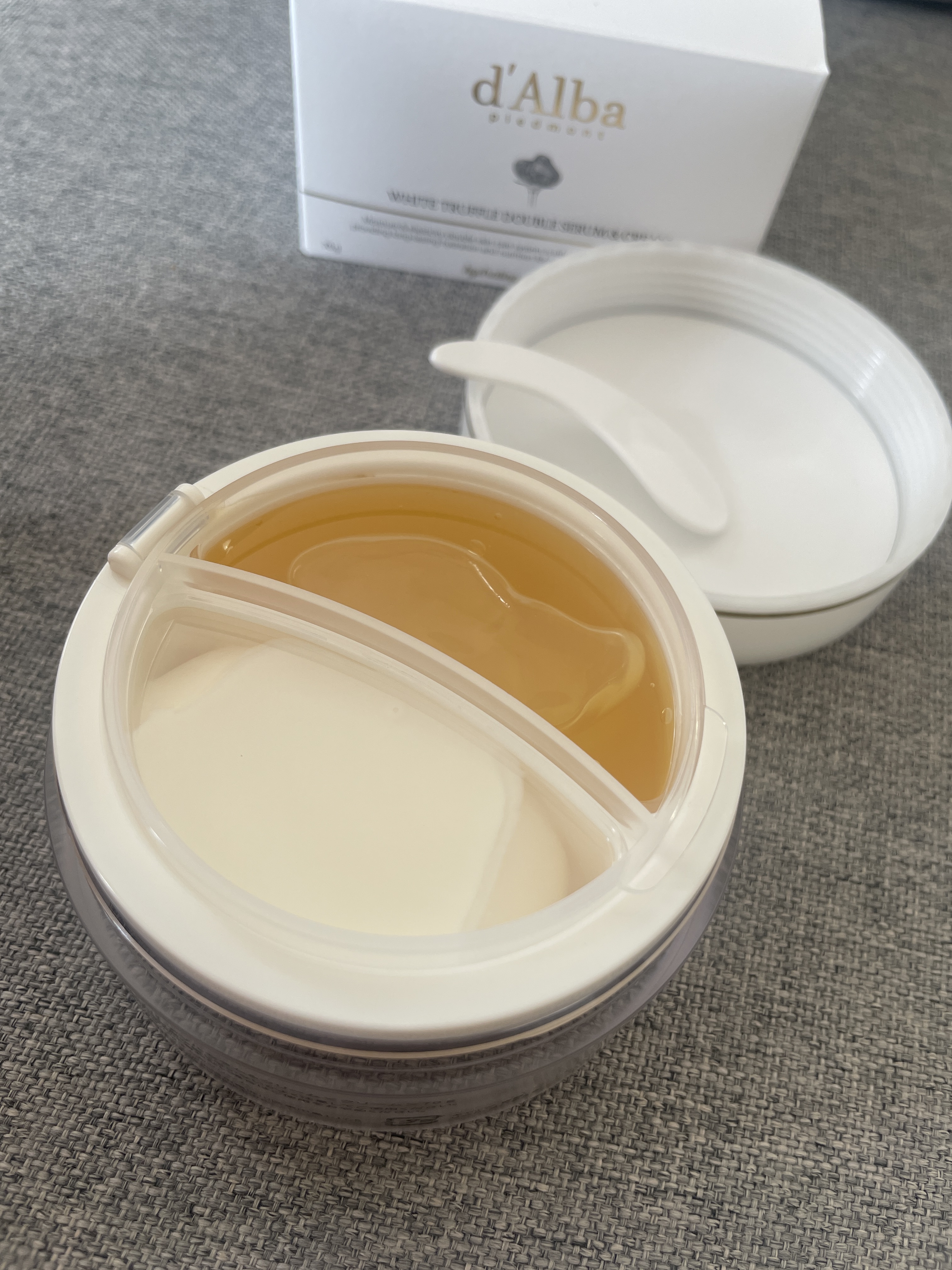 ホワイトトリュフダブルセラムアンドクリーム/ダルバ/フェイスクリームを使ったクチコミ（2枚目）