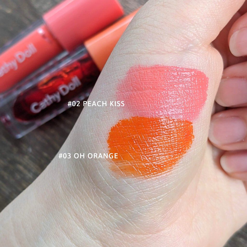 グロージェルティント/CathyDoll/口紅を使ったクチコミ（2枚目）