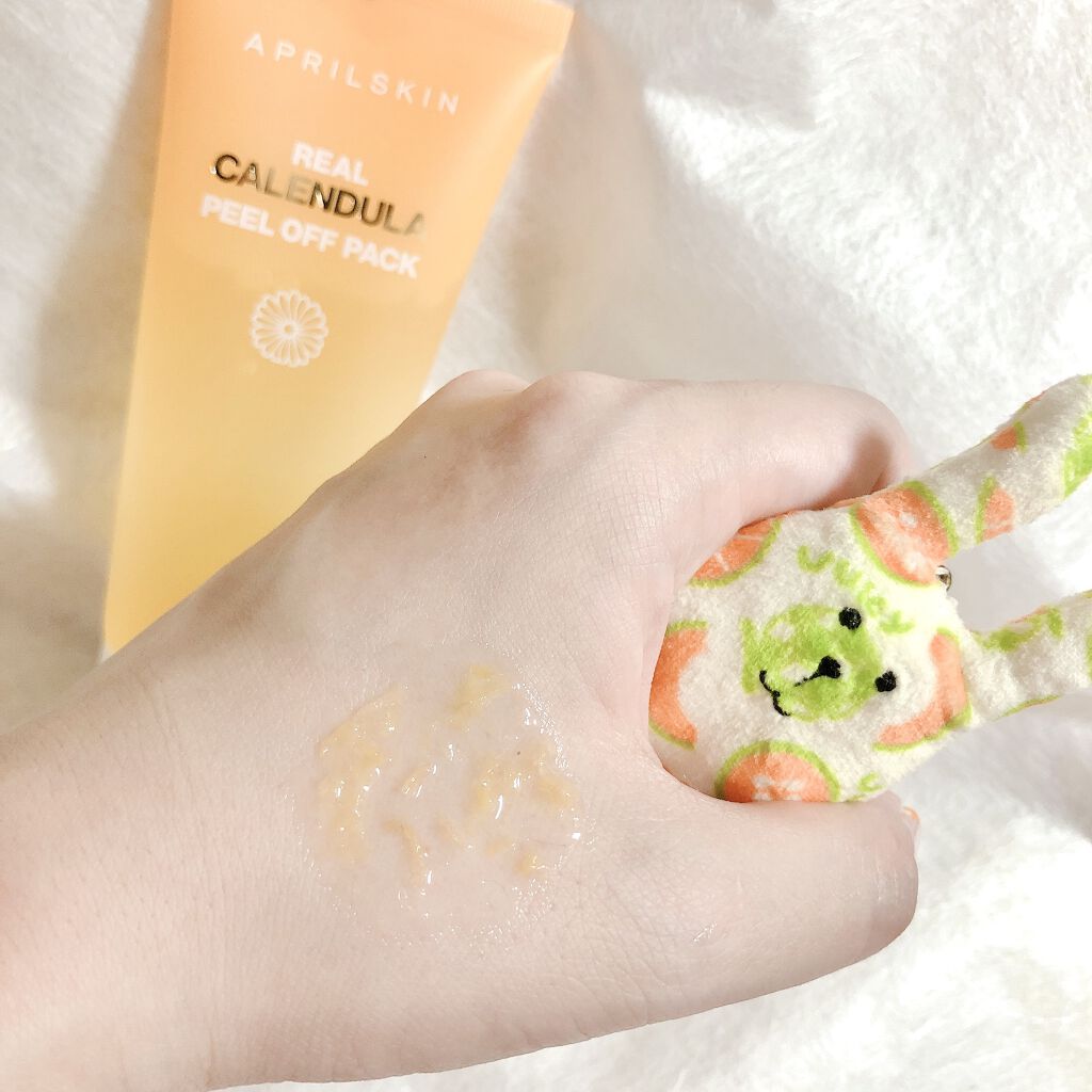 リアルカレンデュラピールオフパック/APRILSKIN/ピーリングを使ったクチコミ（3枚目）
