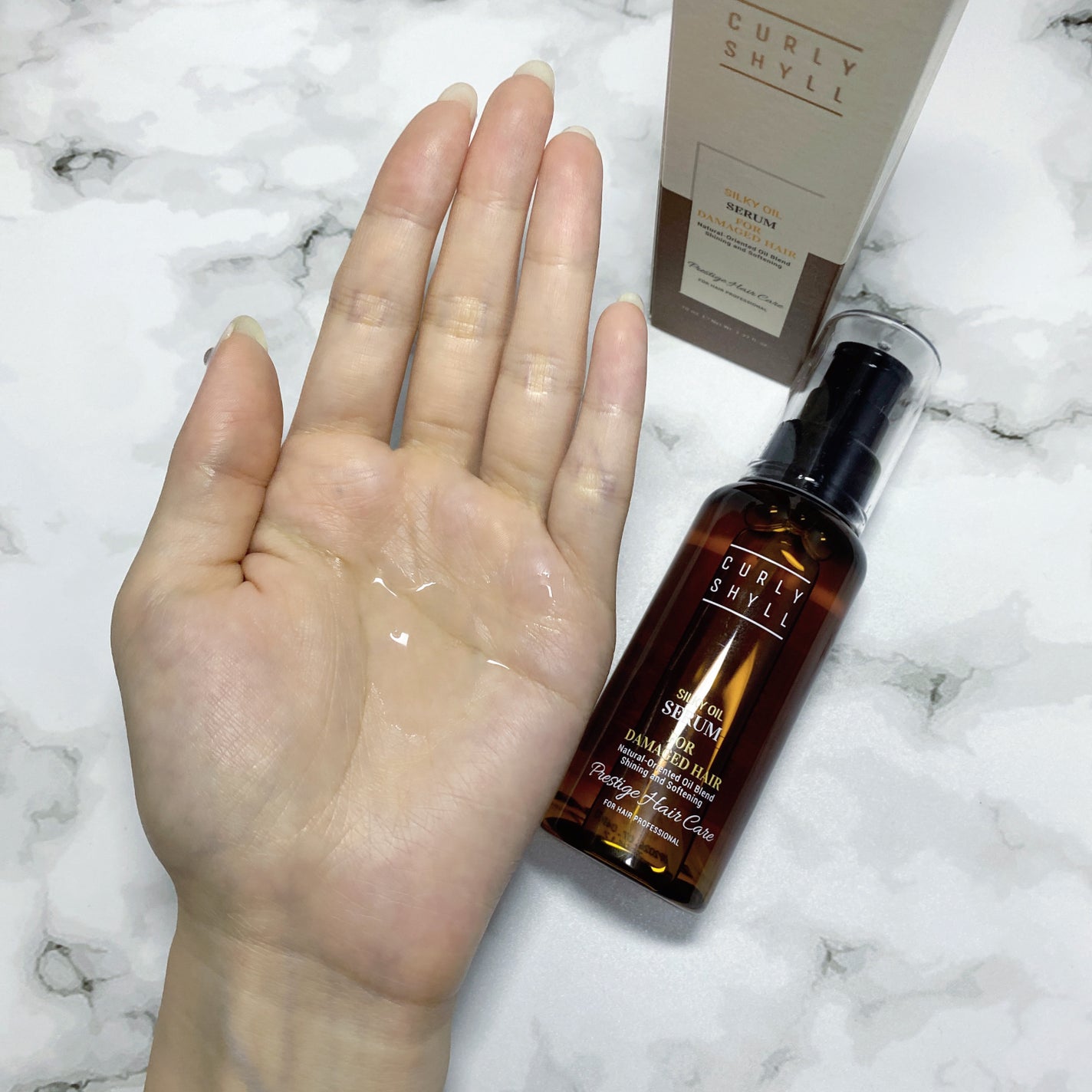 SILKY OIL SERUM/CULRY SHYLL/ヘアオイルを使ったクチコミ(2枚目)