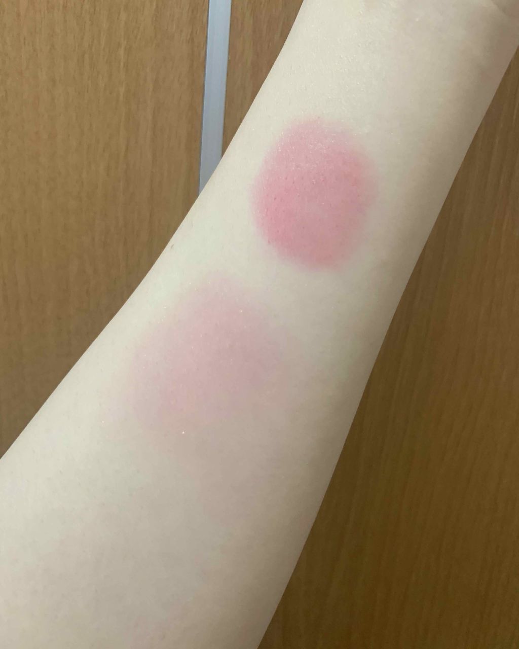 スフレチーク Souffle/DAISO/ジェル・クリームチークを使ったクチコミ(3枚目)