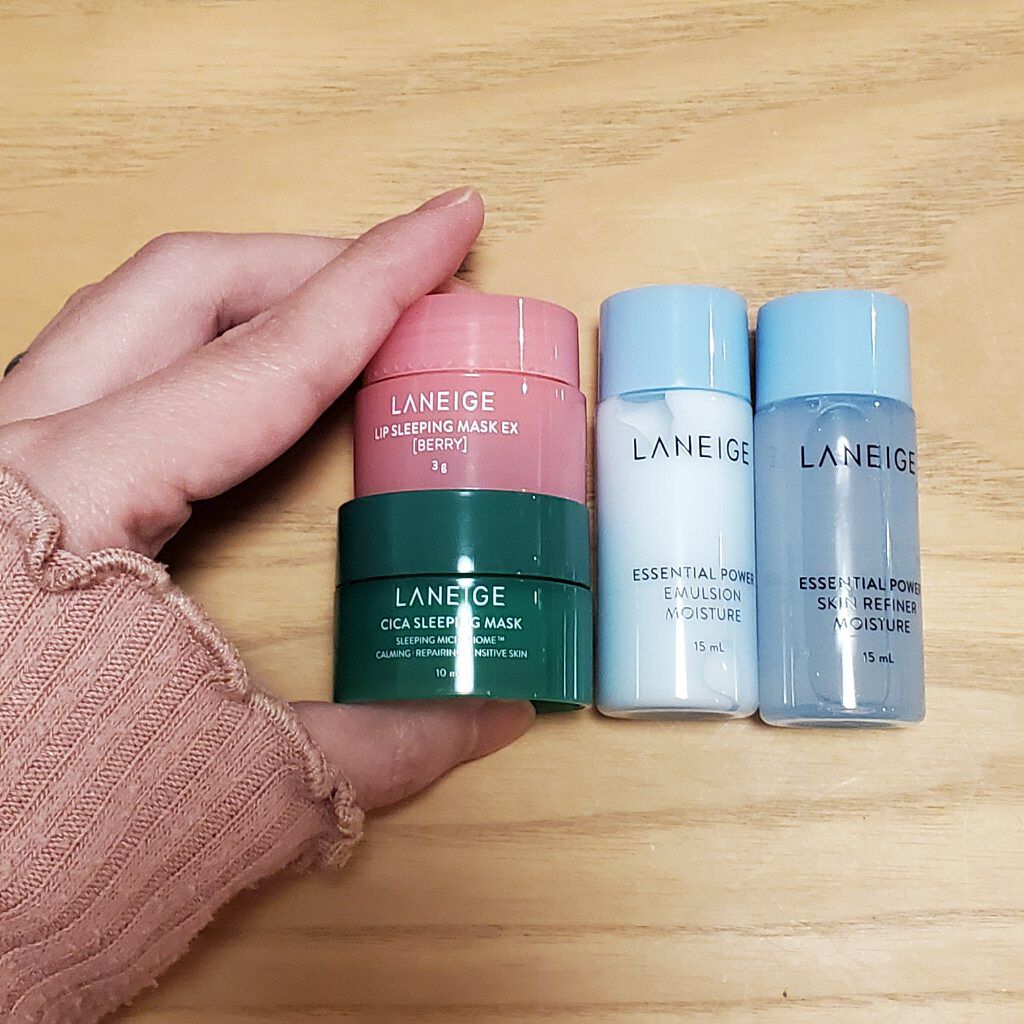 Cherry Blossomスリーピングマスクセット/LANEIGE/スキンケアキットを使ったクチコミ（3枚目）