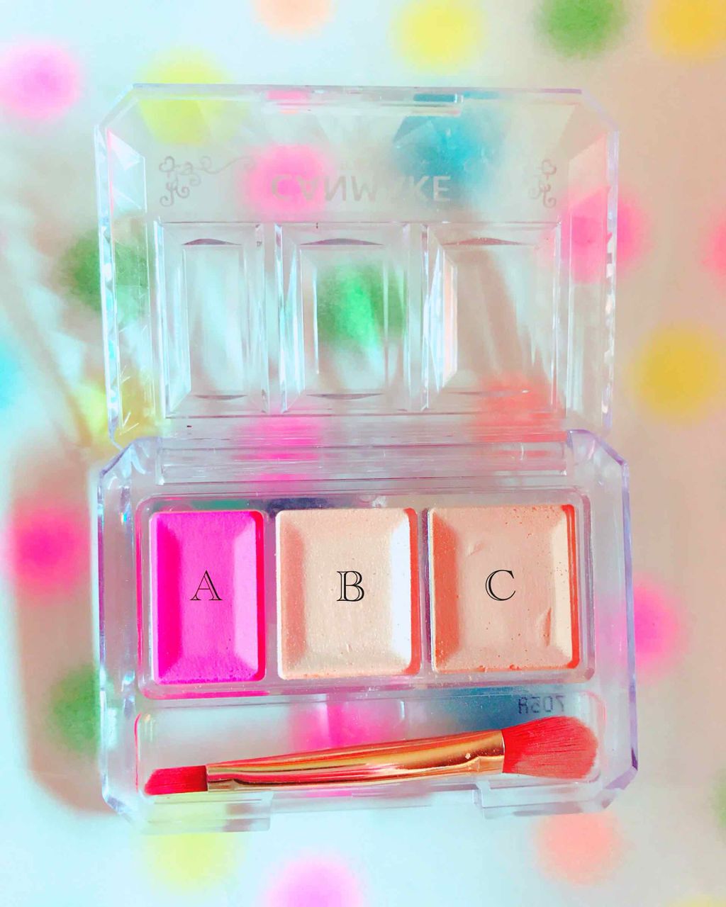 シークレットカラーアイズ/キャンメイク/アイシャドウパレットを使ったクチコミ(3枚目)