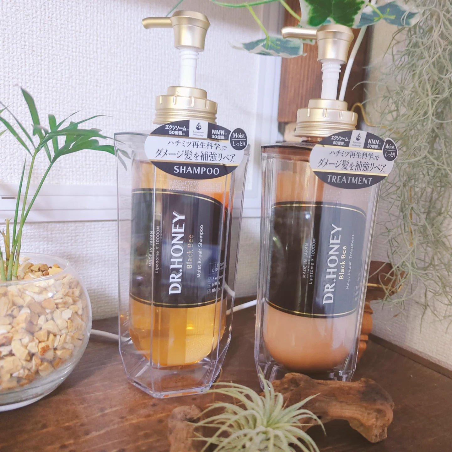 DRハニー ブラックビー モイスト リペア シャンプー/ヘアトリートメント/DR.HONEY/市販シャンプーを使ったクチコミ（1枚目）