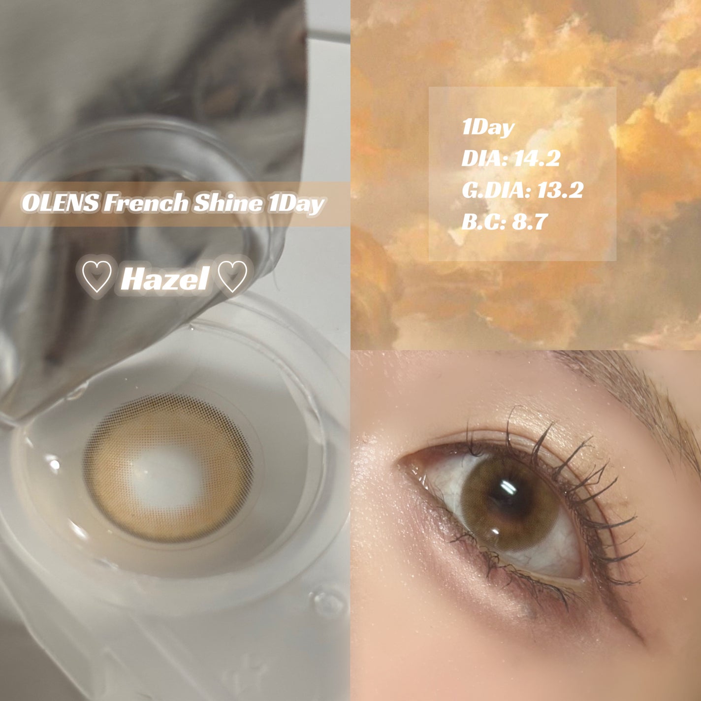 FrenchShine1day/OLENS/ワンデー(1DAY)カラコンを使ったクチコミ(3枚目)