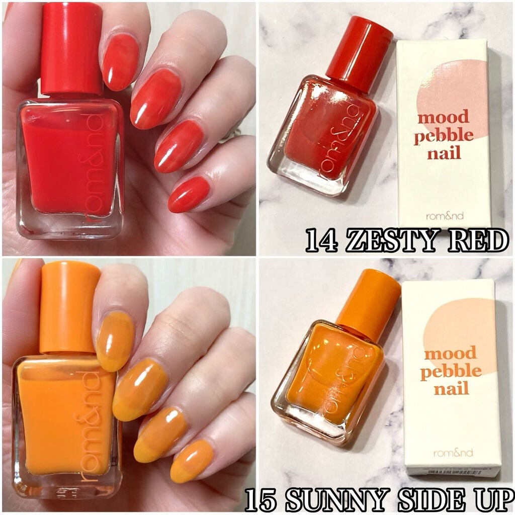 ムードペブルネイル/rom&nd/マニキュアを使ったクチコミ(4枚目)