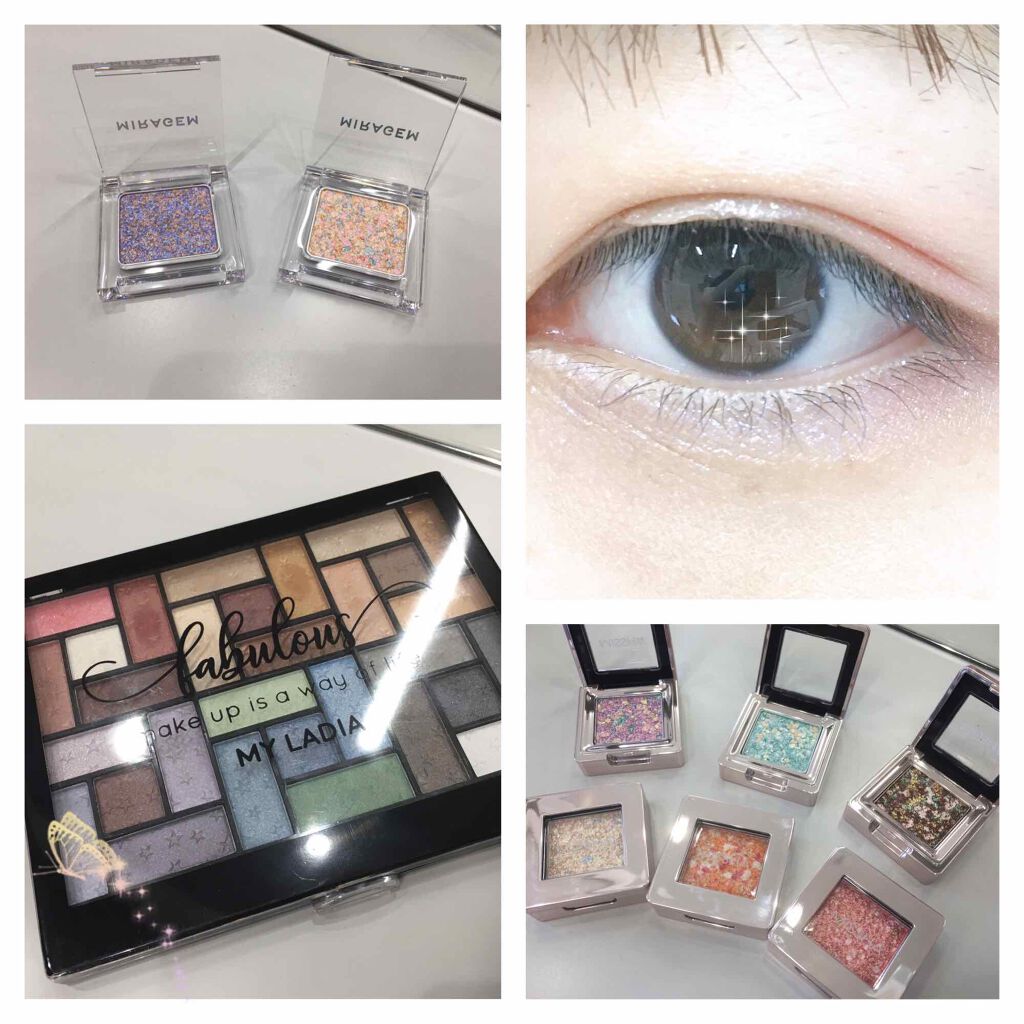 グリッタースプリンクルアイズ 02 ユニコーンドリーム/MIRAGEM/グリッターを使ったクチコミ（1枚目）