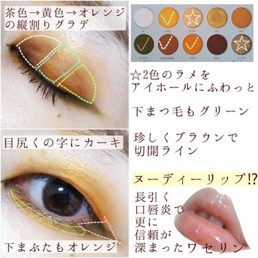 Morphe MORPHE X JACLYN HILL BLING BOSS EYESHADOW PALETTEのクチコミ「【#ひまわりメイク　】


pic2▷
使用パレットは
#morphe

茶色→黄色→オレンジ.....」（2枚目）