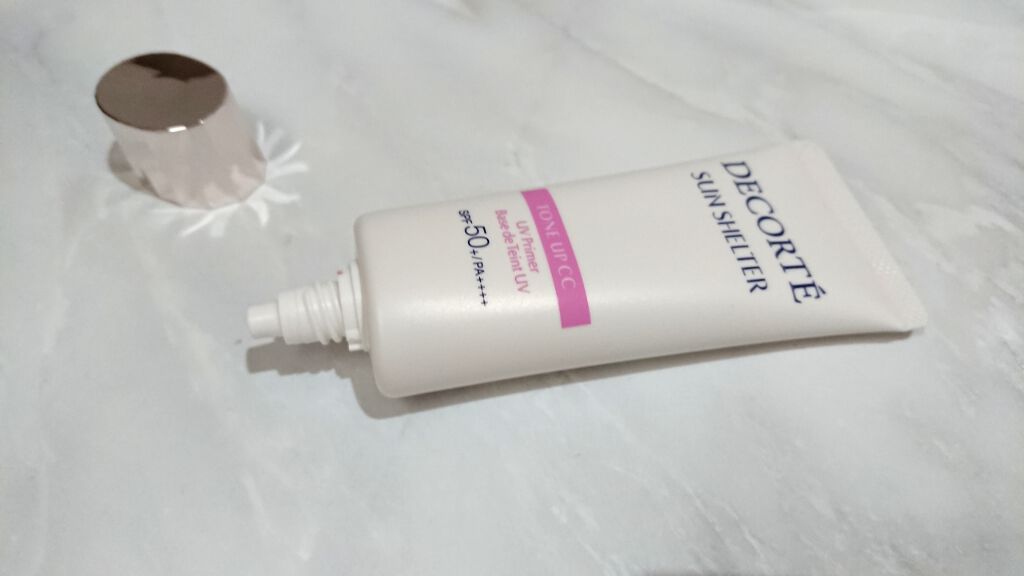 サンシェルター トーンアップCC/DECORTÉ/CCクリームを使ったクチコミ(3枚目)