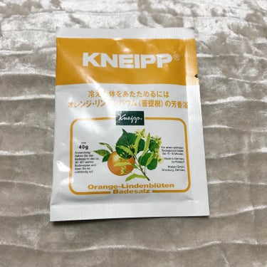 クナイプ バスソルト オレンジ・リンデンバウム<菩提樹>の香り 40g【旧】/クナイプ/入浴剤を使ったクチコミ（1枚目）