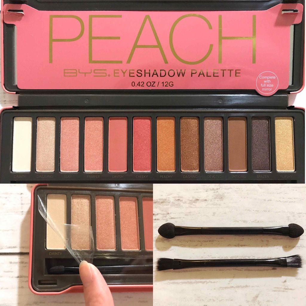 BYS EYESHADOW PALETTE PEACH/BYS/アイシャドウパレットを使ったクチコミ（2枚目）