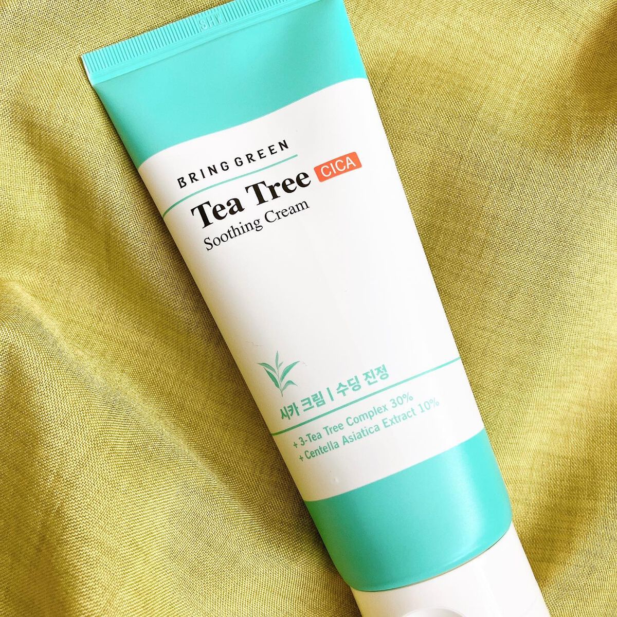 BRING GREEN ティーツリーシカスージングクリームのクチコミ「BRINGREEN 
ティーツリーシカ スージングクリーム
100mL  2180円(楽天・2.....」（2枚目）