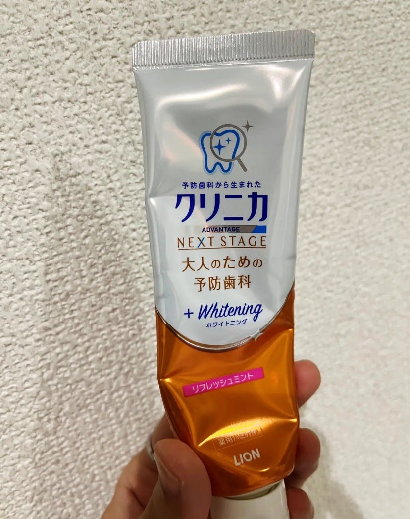 クリニカアドバンテージ+ホワイトニング ハミガキ/クリニカ/歯磨き粉を使ったクチコミ(1枚目)