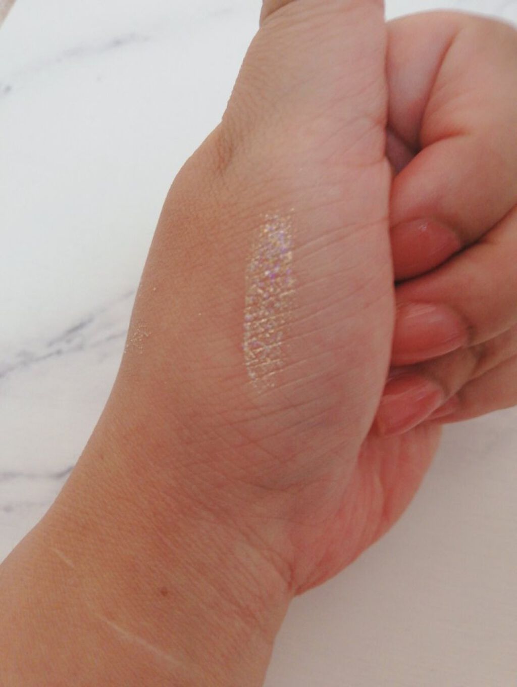 リキッド グリッター シャドウ/rom&nd/グリッターを使ったクチコミ(3枚目)