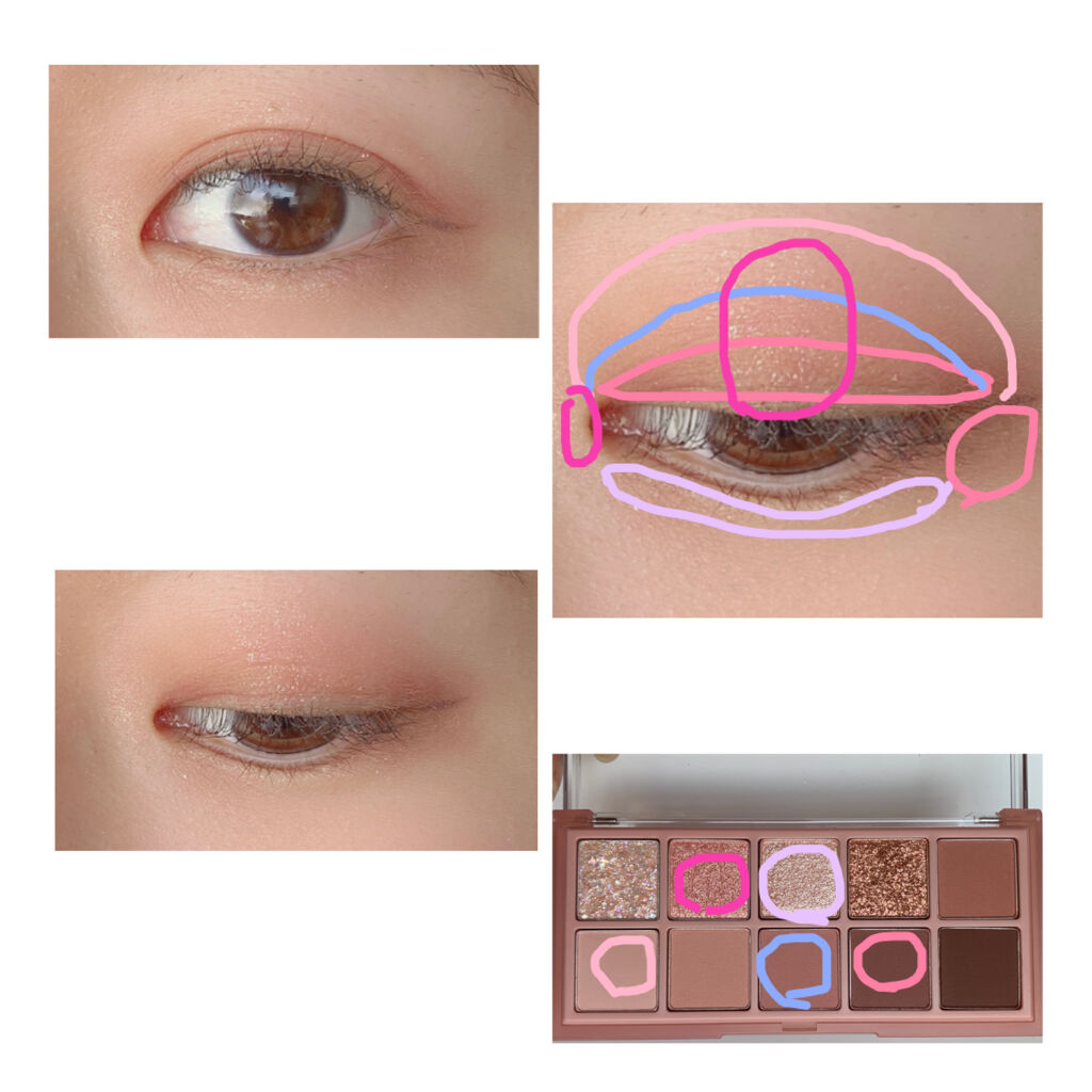 ベターザンパレット/rom&amp;nd/アイシャドウパレットを使ったクチコミ（3枚目）