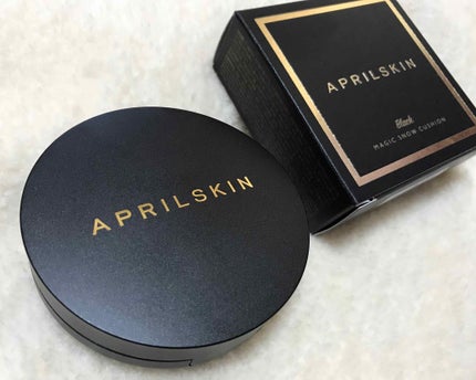 マジックスノークッション ブラック 2.0/APRILSKIN/クッションファンデーションを使ったクチコミ(1枚目)
