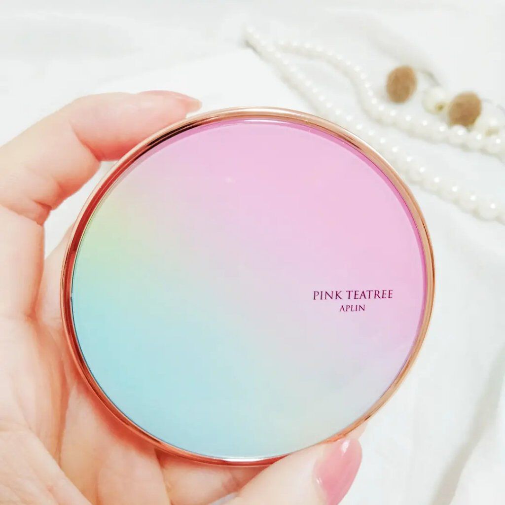 ピンクティーツリーカバークッション/APLIN/クッションファンデーションを使ったクチコミ（2枚目）