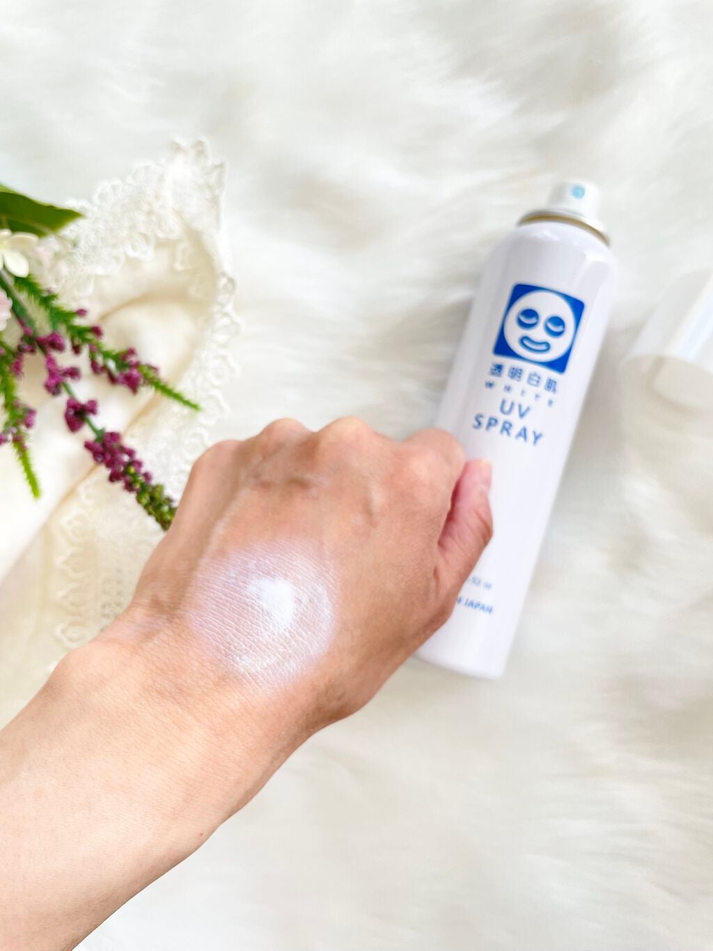 透明白肌 ホワイトUVスプレー/透明白肌/日焼け止めミスト・スプレーを使ったクチコミ(3枚目)