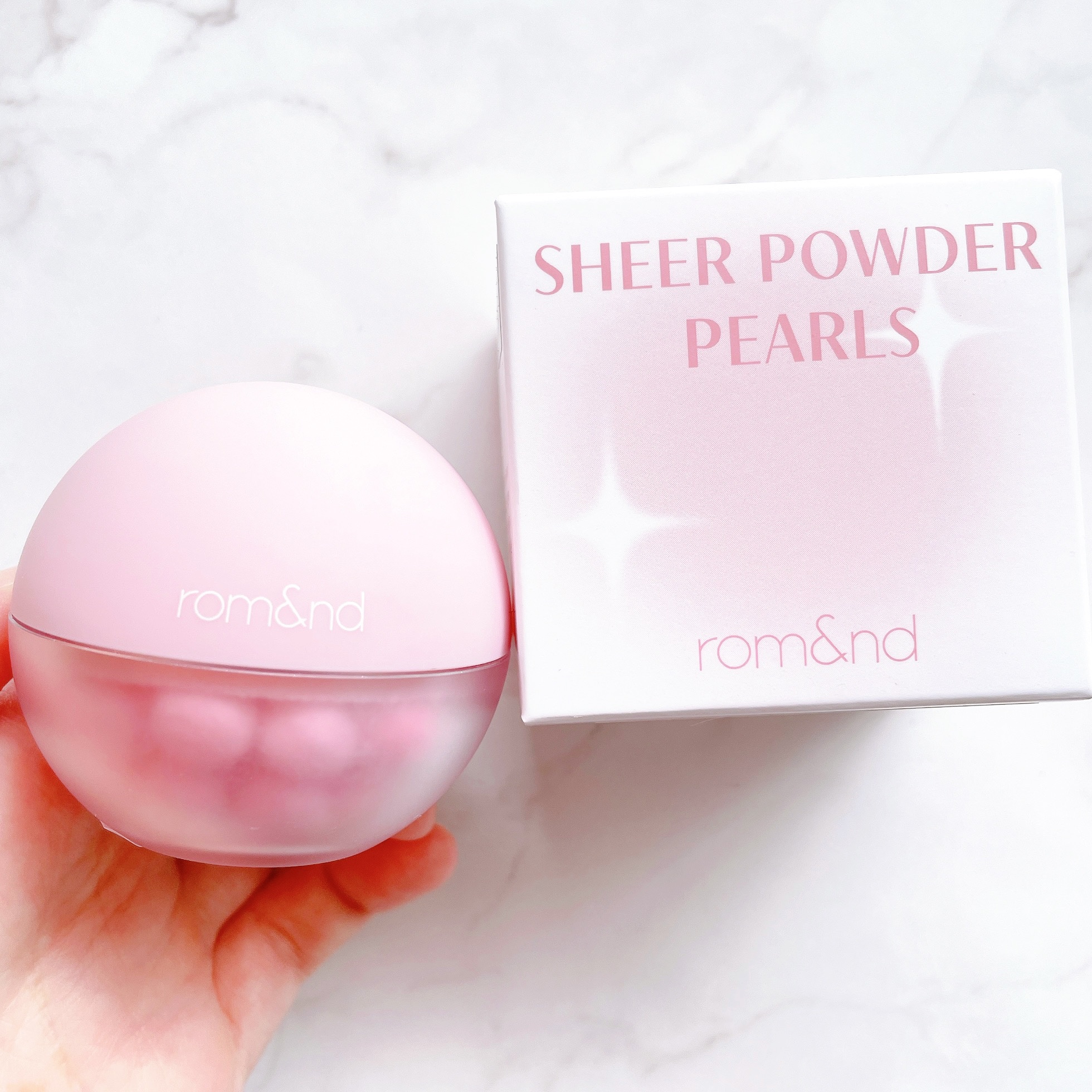 シアーパールパウダー 02 ベリーグロー/rom&nd/ルースパウダーを使ったクチコミ（2枚目）