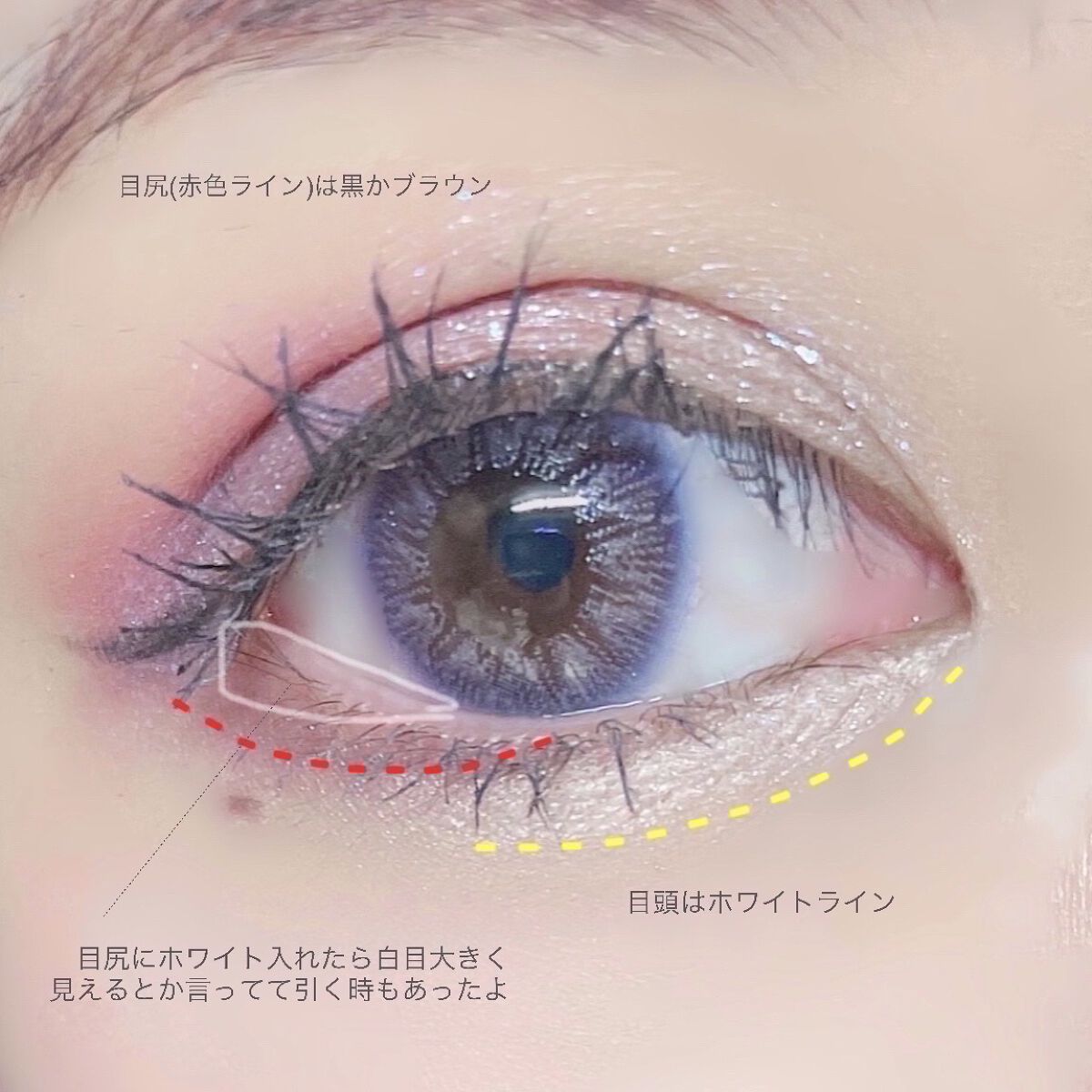 美容液カラーマスカラ 201 ブルージュブラック/Borica/マスカラを使ったクチコミ（2枚目）