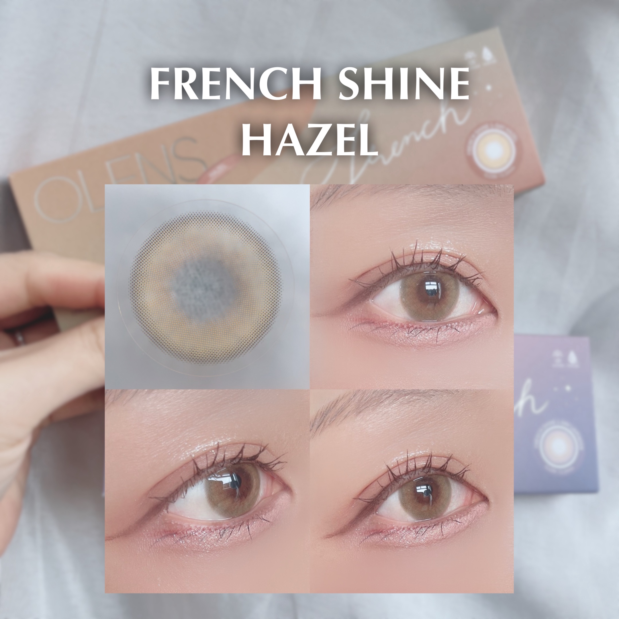 フレンチシャイン 1month/OLENS/１ヶ月（１MONTH）カラコンを使ったクチコミ（2枚目）