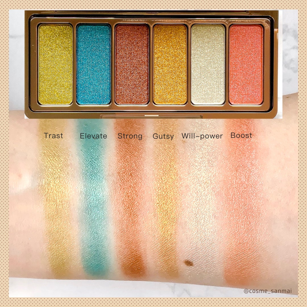 Confident Energy Eyeshadow Palette/Rare Beauty/アイシャドウパレットを使ったクチコミ(2枚目)