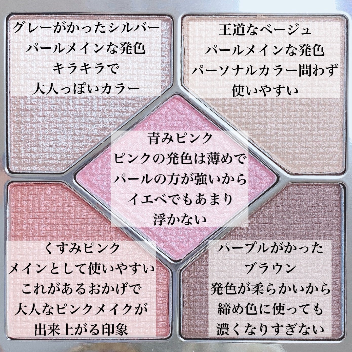 【旧】ディオールショウ サンク クルール (スプリング コレクション 2024 限定品)/Dior/アイシャドウを使ったクチコミ(4枚目)