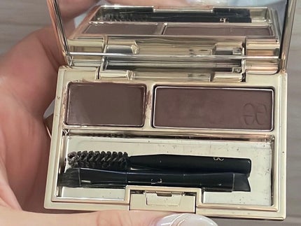 アイブロウ デュオ パレット/Elégance/パウダーアイブロウを使ったクチコミ(2枚目)