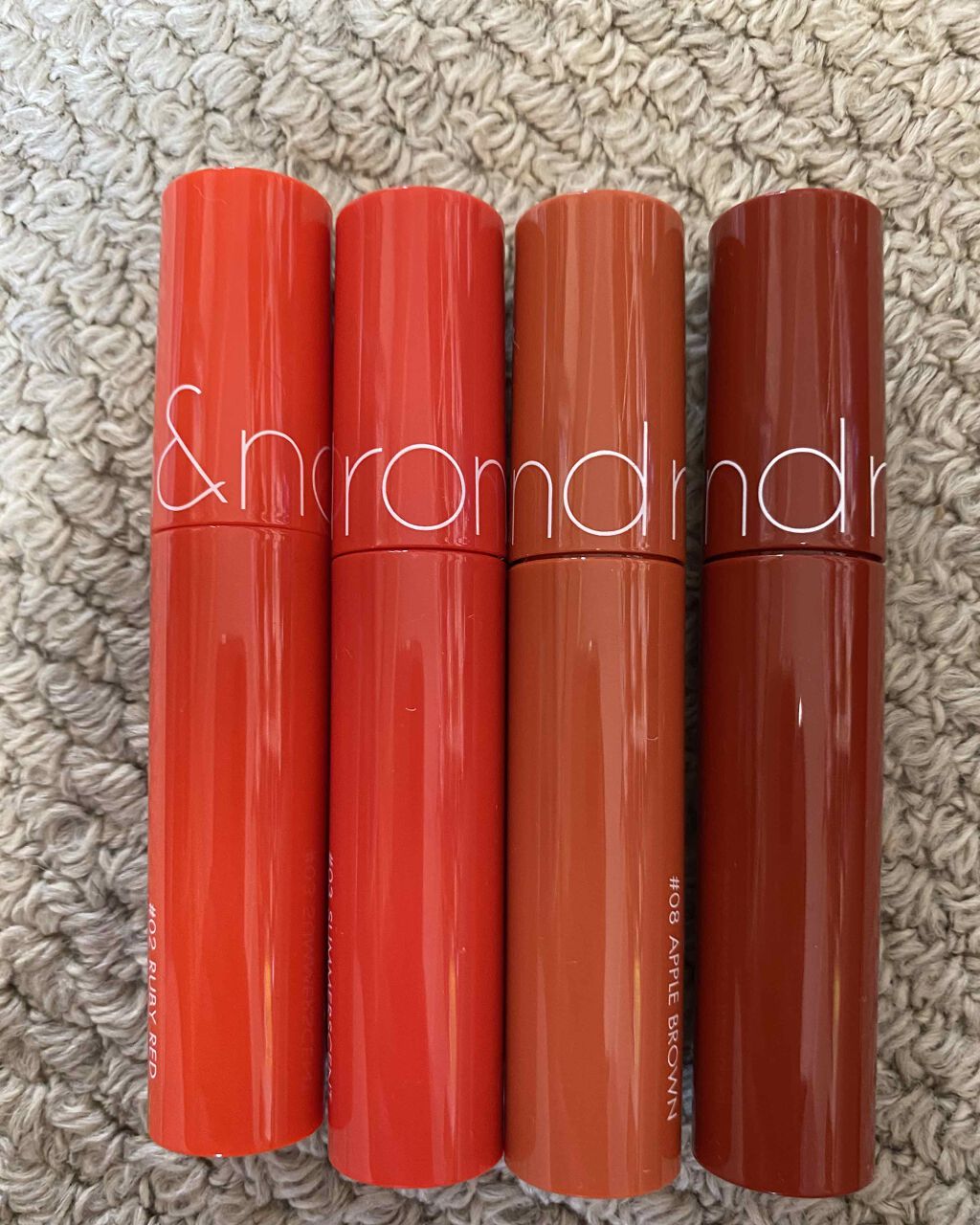 ジューシーラスティングティント/rom&nd/リップティントを使ったクチコミ(1枚目)