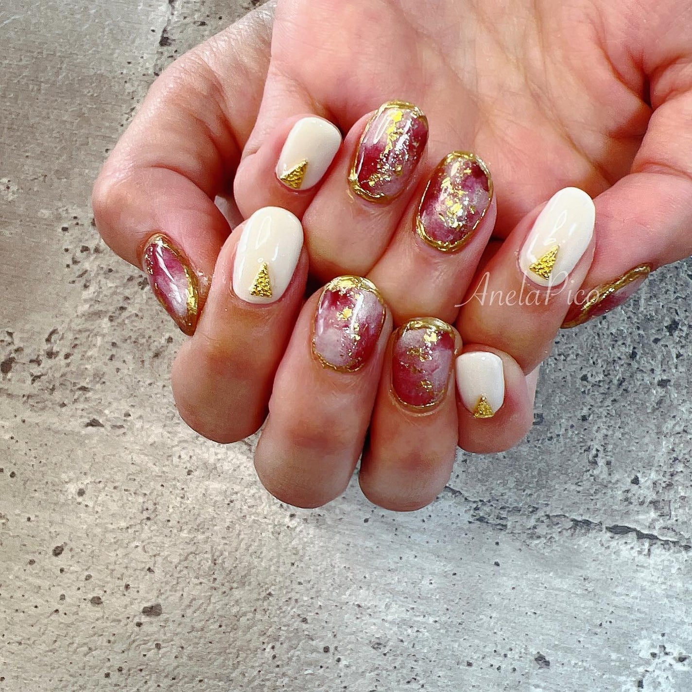 mamico on LIPS 「*お客様ネイル❤︎︎💅✨お持ち込みデザインアレンジでニュアン..」(1枚目)