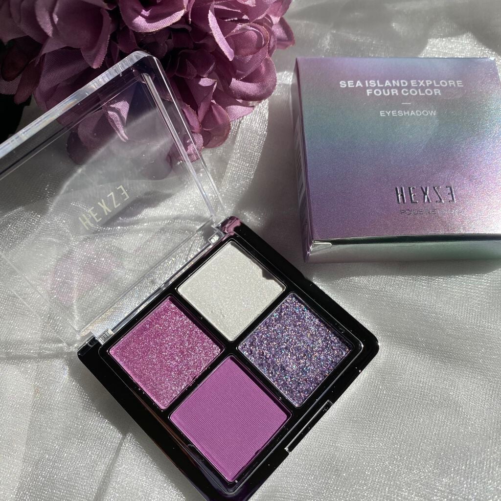 アイランドアドベンチャー4アイシャドウ/HEXZE(ヘックスゼ)/アイシャドウパレットを使ったクチコミ(2枚目)