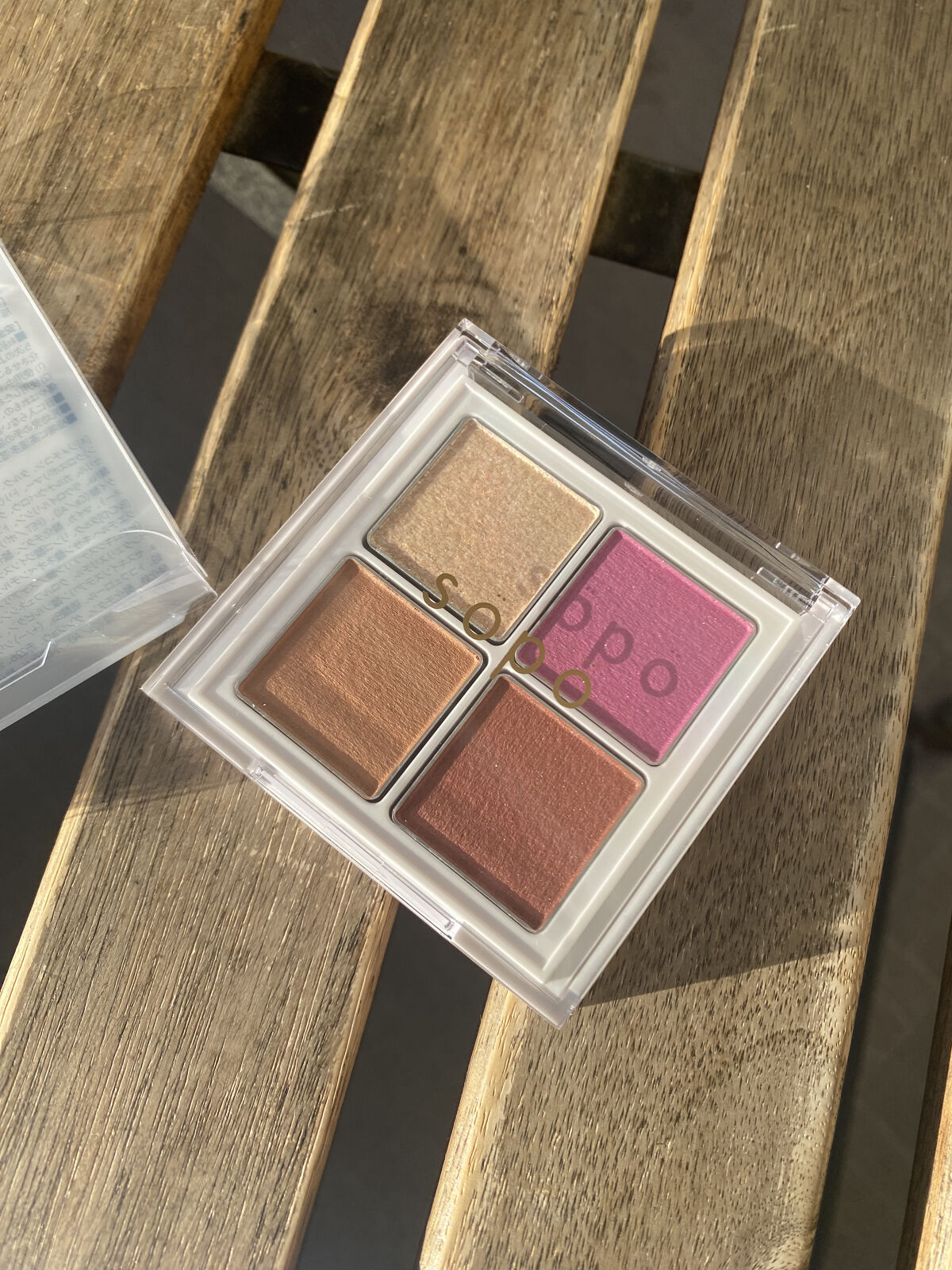 アイパレット 01 ストロベリーショコラ/sopo/アイシャドウパレットを使ったクチコミ（1枚目）