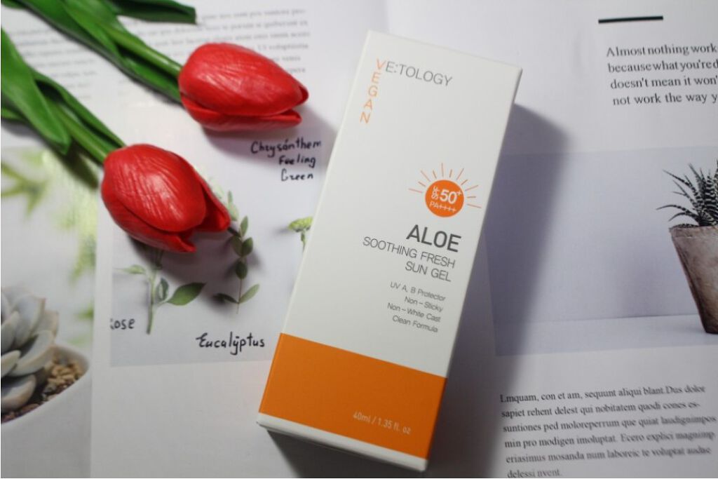 ALOE SHOOTHING FRESH SUN GEL/VEGAN TOLOGY/日焼け止めジェルを使ったクチコミ（1枚目）