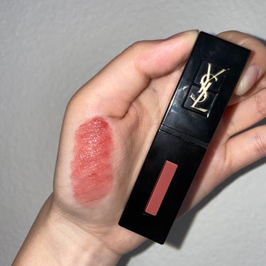 ルージュ ピュールクチュール ヴェルニ ヴィニルクリーム No.440 ローズプレイヤー/YVES SAINT LAURENT BEAUTE/口紅を使ったクチコミ（2枚目）