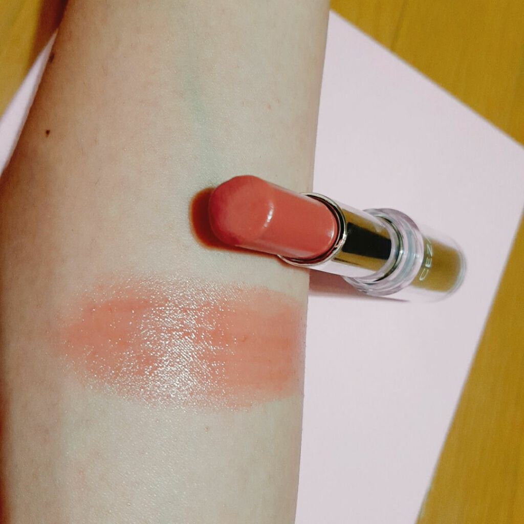 ラスティンググロスリップ/CEZANNE/口紅を使ったクチコミ（3枚目）