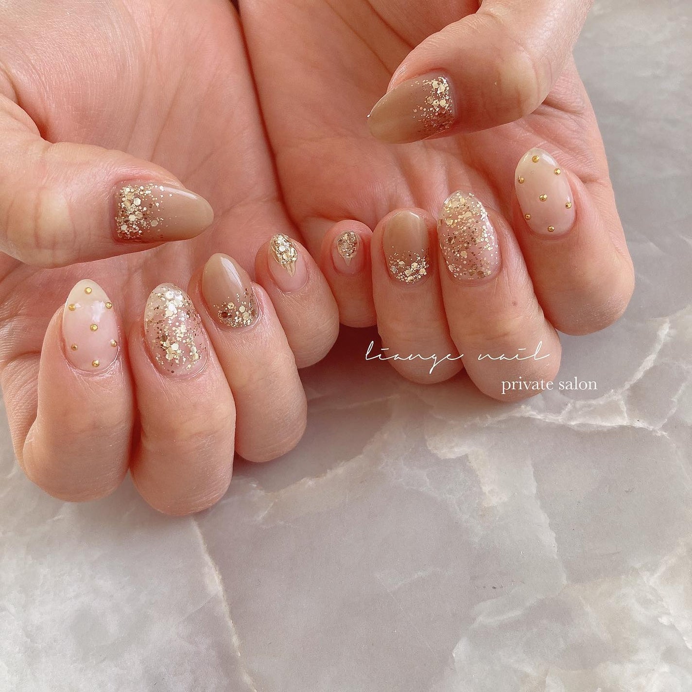 Yuki on LIPS 「.beige🤍...Liangenail千葉県柏市高南台アリオ..」(1枚目)