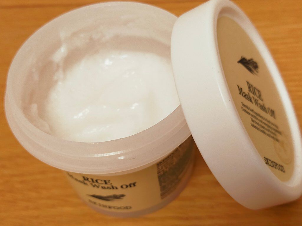 ライスマスク ウォッシュオフ/SKINFOOD/洗い流すパック・マスクを使ったクチコミ（2枚目）
