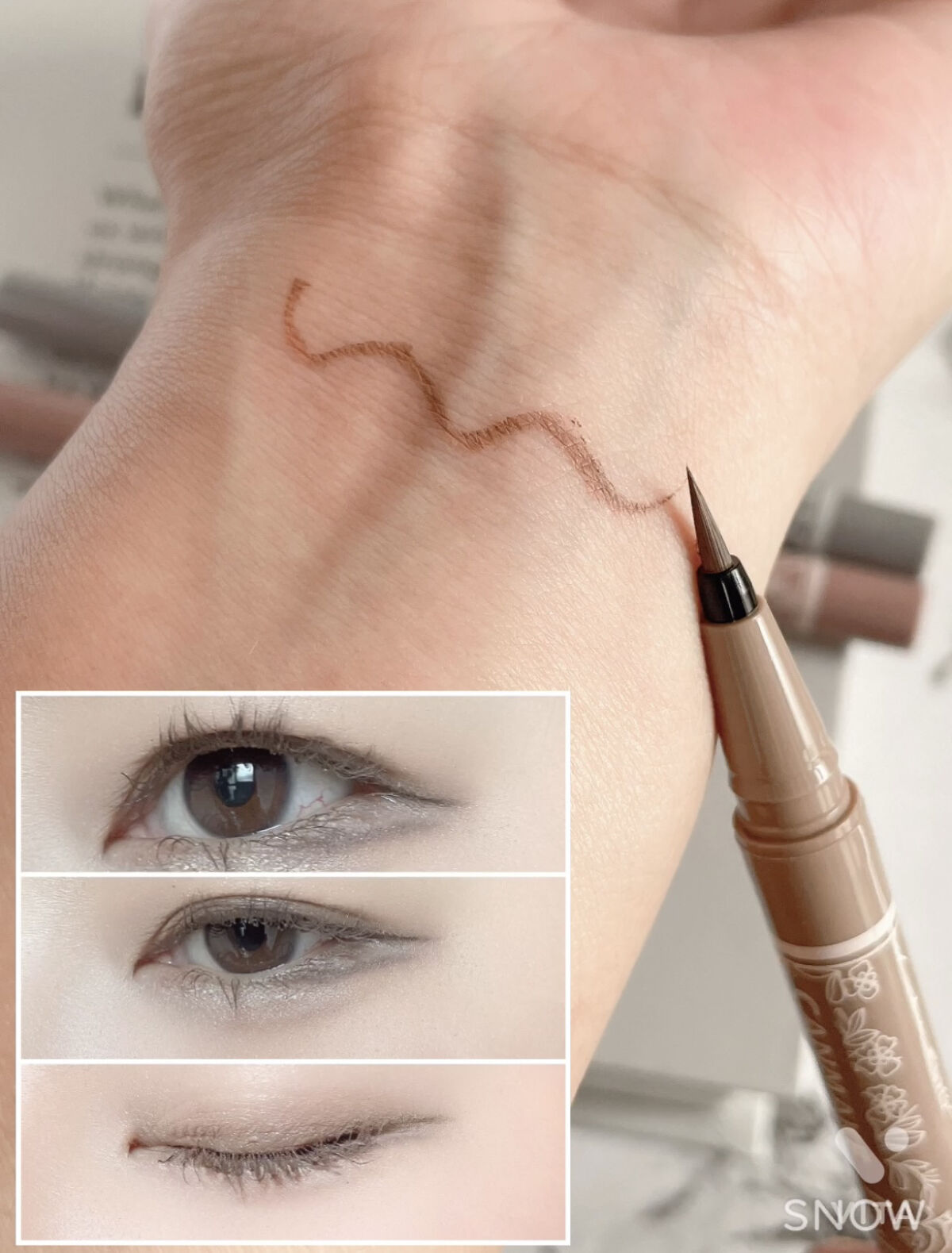 ラスティングリキッドライナー/キャンメイク/リキッドアイライナーを使ったクチコミ（2枚目）