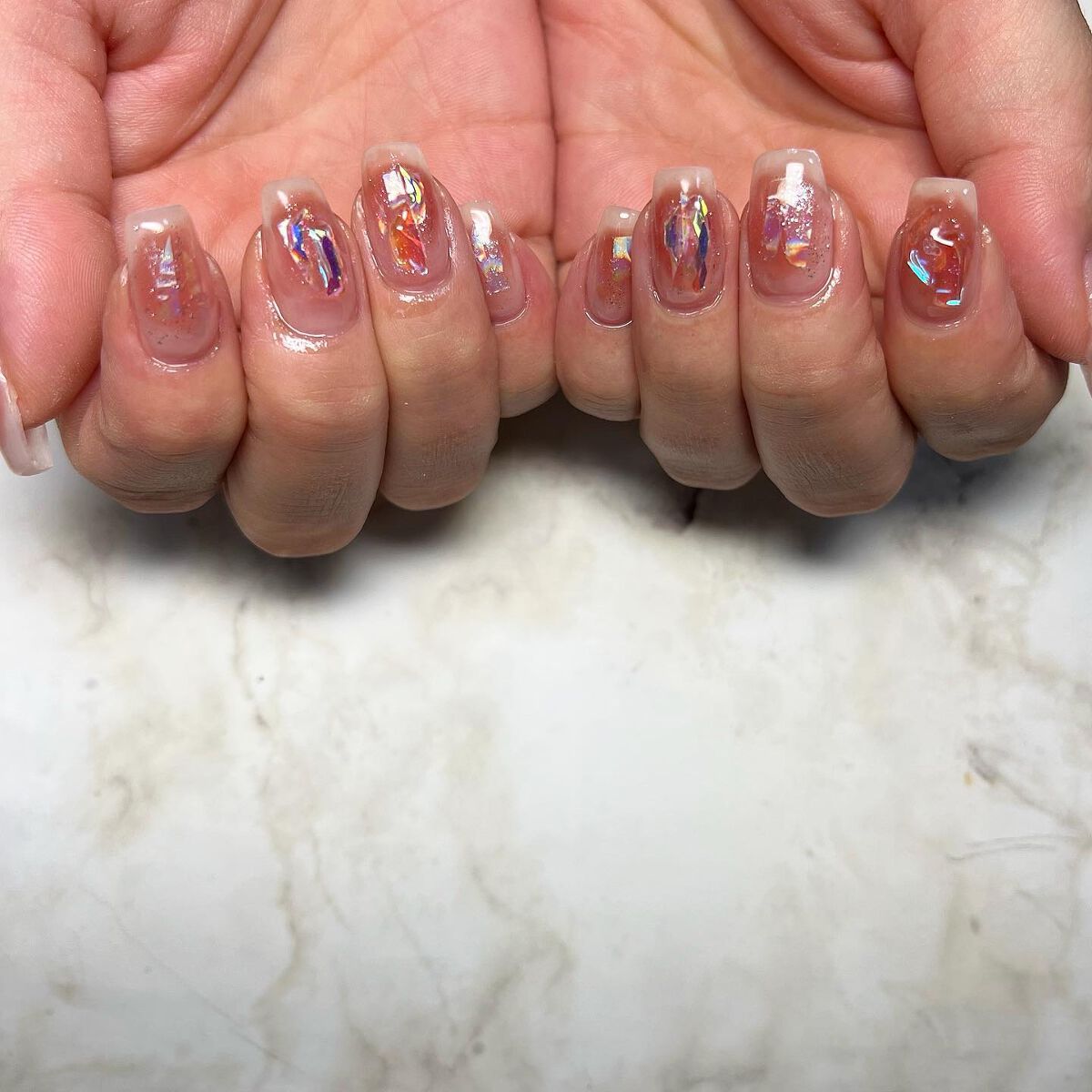 cst on LIPS 「#夏ネイル#キラキラネイル#ちゅるんネイル#おるちゃん#ネイル..」(2枚目)