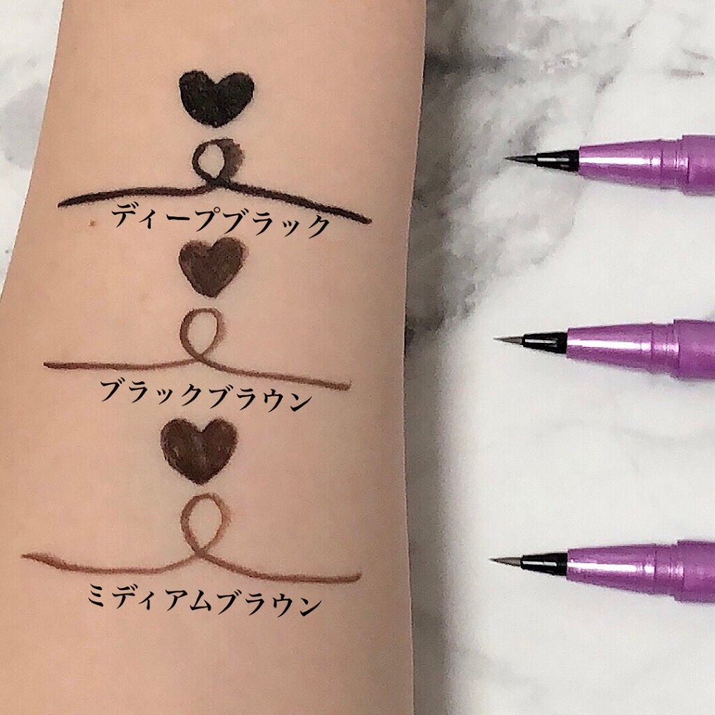 「密着アイライナー」ショート筆リキッド/デジャヴュ/リキッドアイライナーを使ったクチコミ(2枚目)