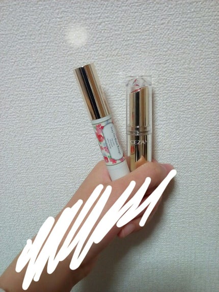 ラスティンググロスリップ/CEZANNE/口紅を使ったクチコミ(3枚目)