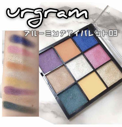 UR GLAM BLOOMING EYE COLOR PALETTE/U R GLAM/アイシャドウパレットを使ったクチコミ(1枚目)