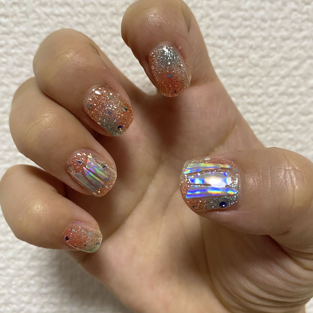 セミキュアジェルネイル（ハンド） ND-097 N  Newtro no.1/ohora/ネイルシールを使ったクチコミ（2枚目）