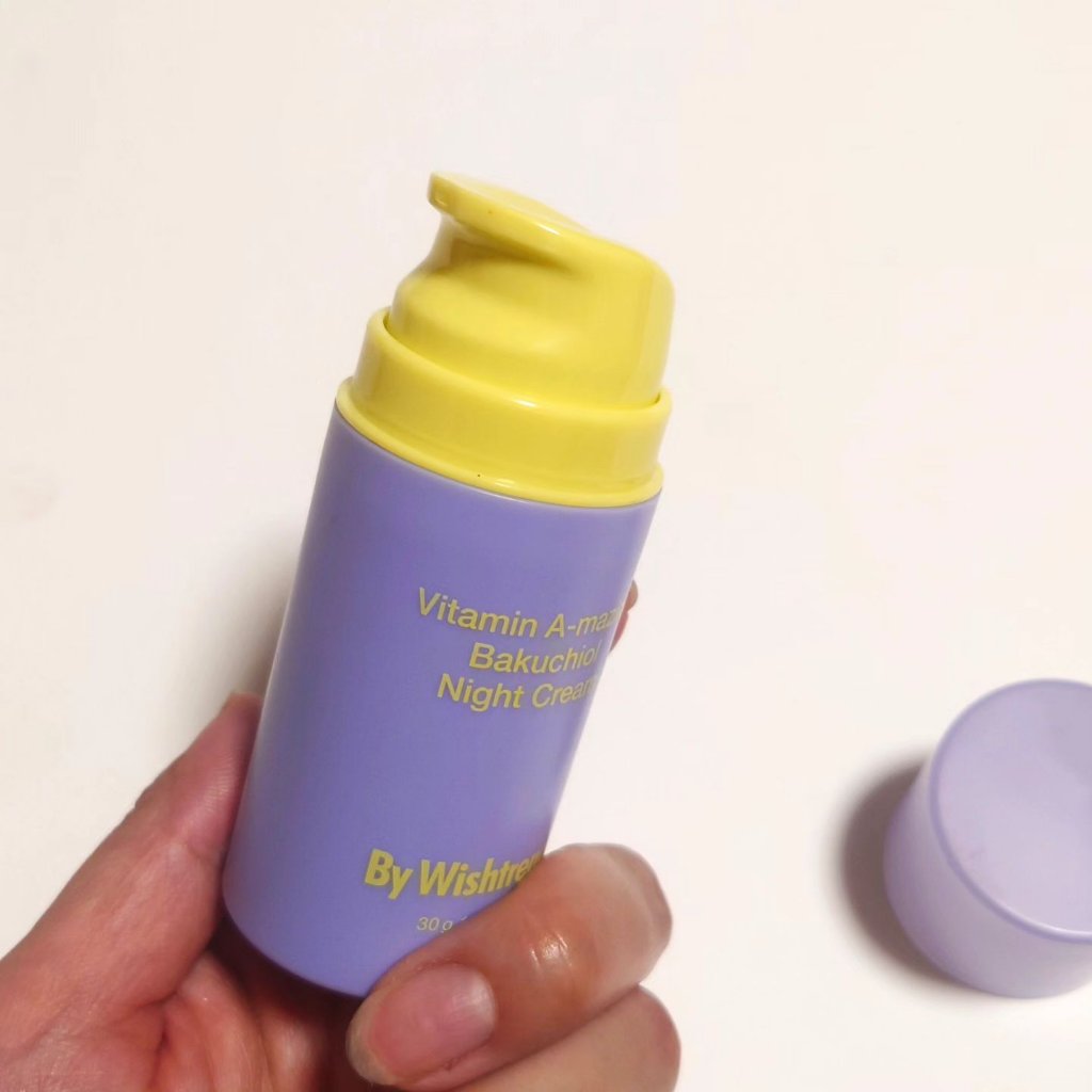 ビタミンA-mazingバクチオールナイトクリーム/By Wishtrend/フェイスクリームを使ったクチコミ（2枚目）