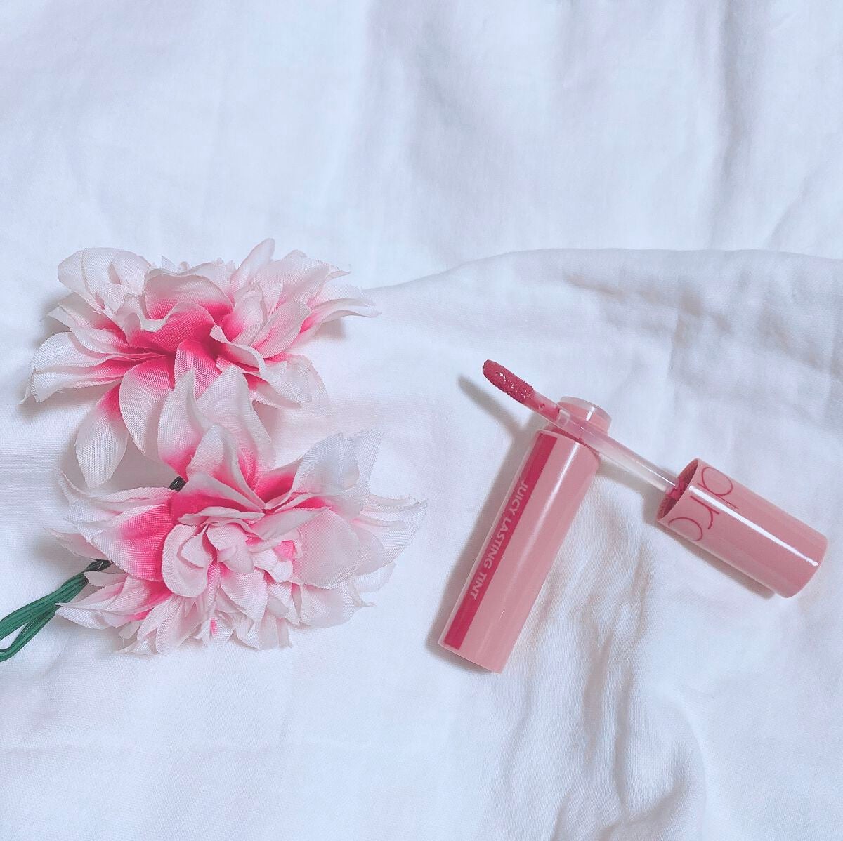 ジューシーラスティングティント/rom&nd/リップティントを使ったクチコミ(2枚目)