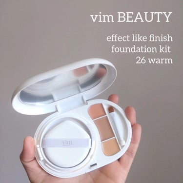 effect like finish foundation kit 26 warm（ウォーム）/vim BEAUTY/メイクアップキットを使ったクチコミ（1枚目）