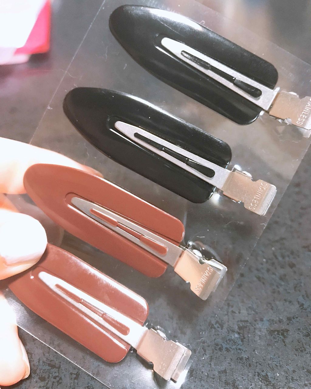 跡が付かない前髪クリップ/マペペ/ヘアアクセサリーを使ったクチコミ（1枚目）