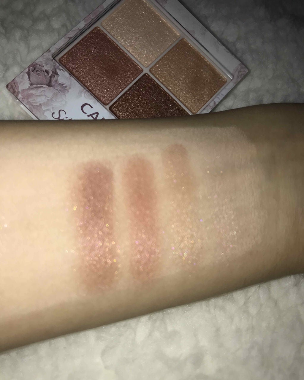 シルキースフレアイズ/キャンメイク/アイシャドウパレットを使ったクチコミ(4枚目)