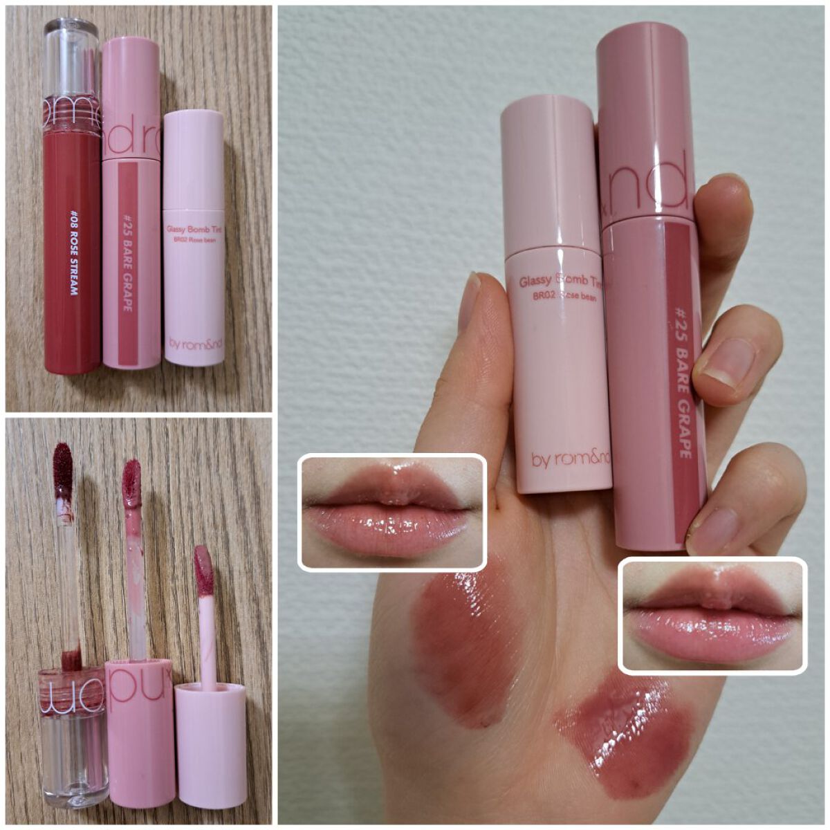 ジューシーラスティングティント/rom&nd/リップティントを使ったクチコミ（2枚目）